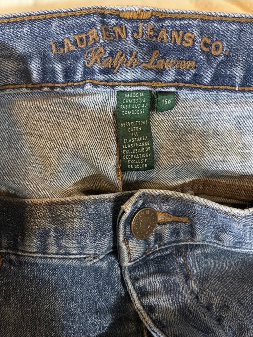 Ralph Lauren Light Blue Straight Leg Jeans - Picture 4 of 4